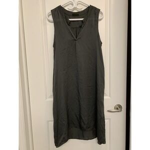 CP Shades Silk Sleeveless Tunic Dress M Made In USA Lagenlook Boho Minimalist